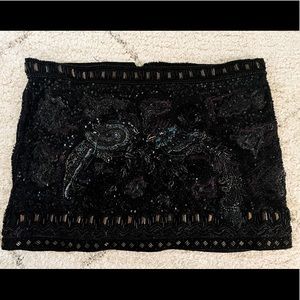 All Saints mini skirt hand embellished